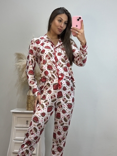 PIJAMA DE INVERNO FEMININO AMERICANO ESTAMPA DIGITAL na internet