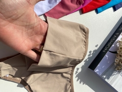 Kit 2 calcinhas fio duplo cintura alta em microfibra - Dellandrea Moda Íntima