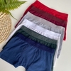 Kit 2 cuecas boxer infantil de algodão lisa