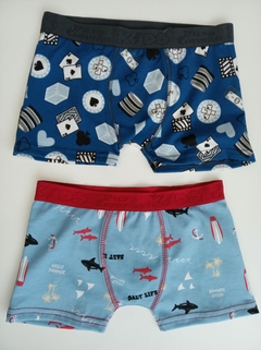 Kit 2 cueca infantil estampada de algodão na internet