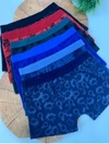 Kit 2 cuecas adulto de algodão estampada