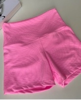 Short cintura alta texturizado rosa na internet