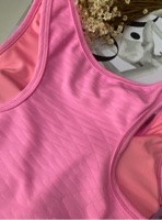 Top texturizado com decote V rosa - comprar online