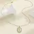 COLLAR MARIA DORADO Y AZUL (C049) - Contemporanea