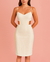 VESTIDO LONGO LINHO FRENTE ÚNICA OFF WHITE - HILDA MÃES na internet