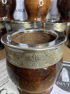 Mate de Algarrobo con Virola de Alpaca – Artesanal y elegante - comprar online
