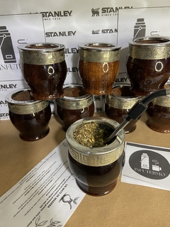 Mate de Algarrobo con Virola de Alpaca – Artesanal y elegante - Infutermo