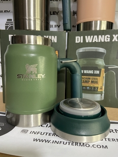 Imagen de Taza térmica de acero inoxidable 620ml Di Wang Xin con tapa antiderrame