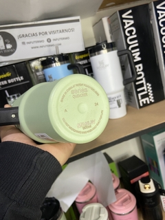 Vaso térmico premium con sorbete y manija 900ml