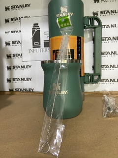 Termo clásico con manija plegable 1.3L + mate + Bombilla - Infutermo