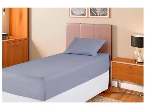 Jogo de cama solteiro poliéster têxtil 400 fios 2 peças - comprar online