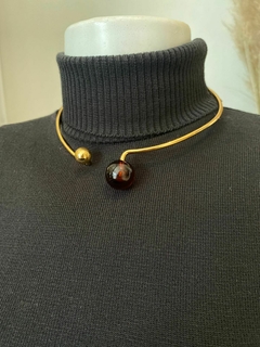 Gargantilha de verniz Italiano - FLERTE MODA