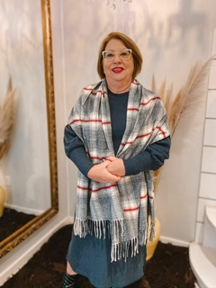 Echarpe Oversized Xadrez - loja online