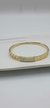 Bracelete Dourado com Detalhe Cravejado em Zircônias