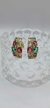 Brinco Dourado com Pedras Coloridas