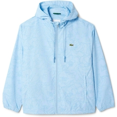 Jaqueta Lacoste Azul Claro com Estampa Floral