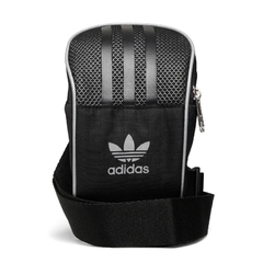 Bolsa Adias Originals Small Item ShoulderBag Preta Pequena Trefoil Logo
