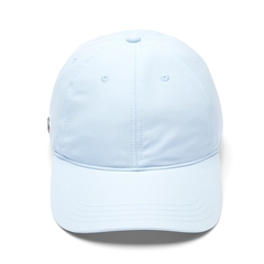 Boné Lacoste Sport Azul Bebe Claro com Logo do Crocodilo na Lateral 