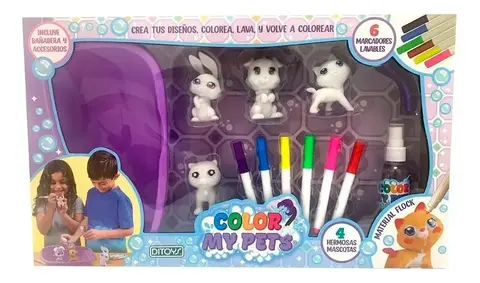 SET MASCOTAS PARA COLOREAR COLOR MY PETS