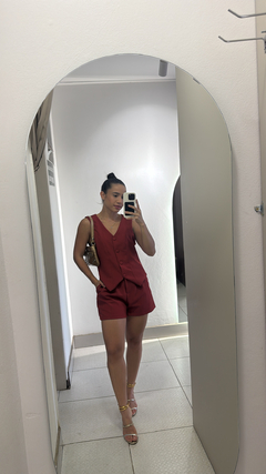 Conjunto short + colete