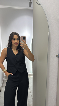 Conjunto calça + colete - Loja Maria Cereja