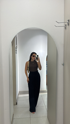 Calça pantalona de tecido - loja online
