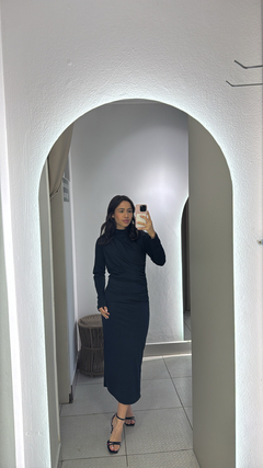 Vestido Poliamida manga cumprida - Loja Maria Cereja