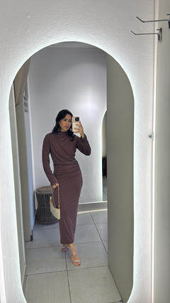 Vestido Poliamida manga cumprida na internet