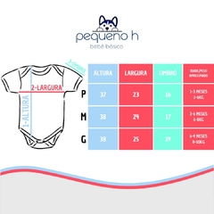 Body de Manga Azul Menino - comprar online