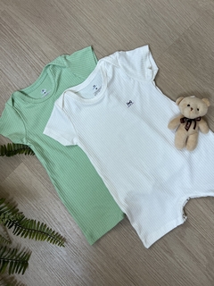 Kit Romper Macaquinho Menino Liso - comprar online