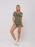 Camiseta Baby Look VM2006F - Verde e Preto - Vamo Sports