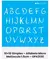 Stencil Abecedário Opa3129 - comprar online
