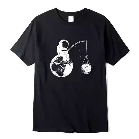 Camisa Astronauta Pescando a Lua