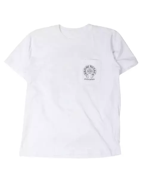 Camiseta Chrome Hearts New York Horseshoe Pocket White