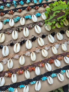 Choker/Tornozeleira Maré Boho • Cascalhos & Búzios