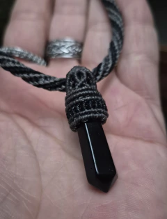 Colar Guardião • Obsidiana Negra - comprar online