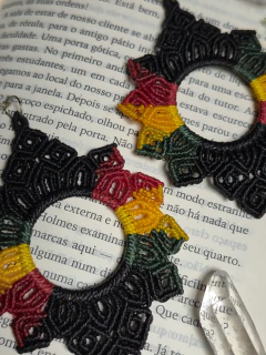 Brincos Mandala dos Ventos - Macra Maníaca