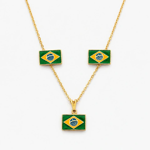 Conjunto Bandeira Brasil