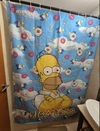 Cortina de baño homero