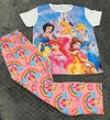 Pijama INFANTIL pantalón largo y remera corta media estación princesas