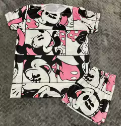 Pijama INFANTIL corto full print minnie