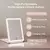 Espejo Led Tapa Recargable Táctil USB Maquillaje - comprar online