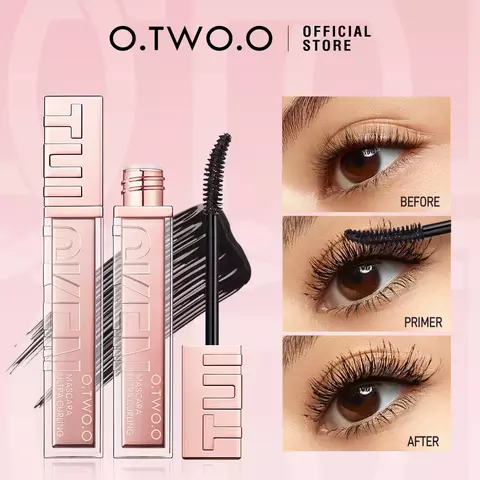 O.TWO.O 5D Mascara Cílios Extensão Volumizing Long-Wearing Smudge-Proof Grosso