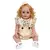 Brastoy Bebê Reborn Boneca Pintada Silicone Realistic Menina Cabelo Dourado Original 55cm
