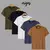 Kit 5 Camiseta Masculina Básica Lisa Slim Algodão ORIGNS