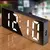 Relógio Despertador Digital De Mesa 16X2.5X6cm Decorativo Alarme Temperatura Pilha AAA Usb Preto - comprar online