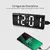 Relógio Despertador Digital De Mesa 16X2.5X6cm Decorativo Alarme Temperatura Pilha AAA Usb Preto - loja online