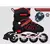 Patins Roller Inline Ajustável Com Luz De Led Com OU SEM Kit Proteção Várias Cores E Tamanhos Promoção na internet