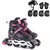 Patins Roller Inline Ajustável Com Luz De Led Com OU SEM Kit Proteção Várias Cores E Tamanhos Promoção - comprar online