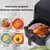 Kit 6 Cesto Em Silicone Antiaderente Air Fryer Reutilizável Protetor Microondas Panela Forno Cesta - Achei na Amorim